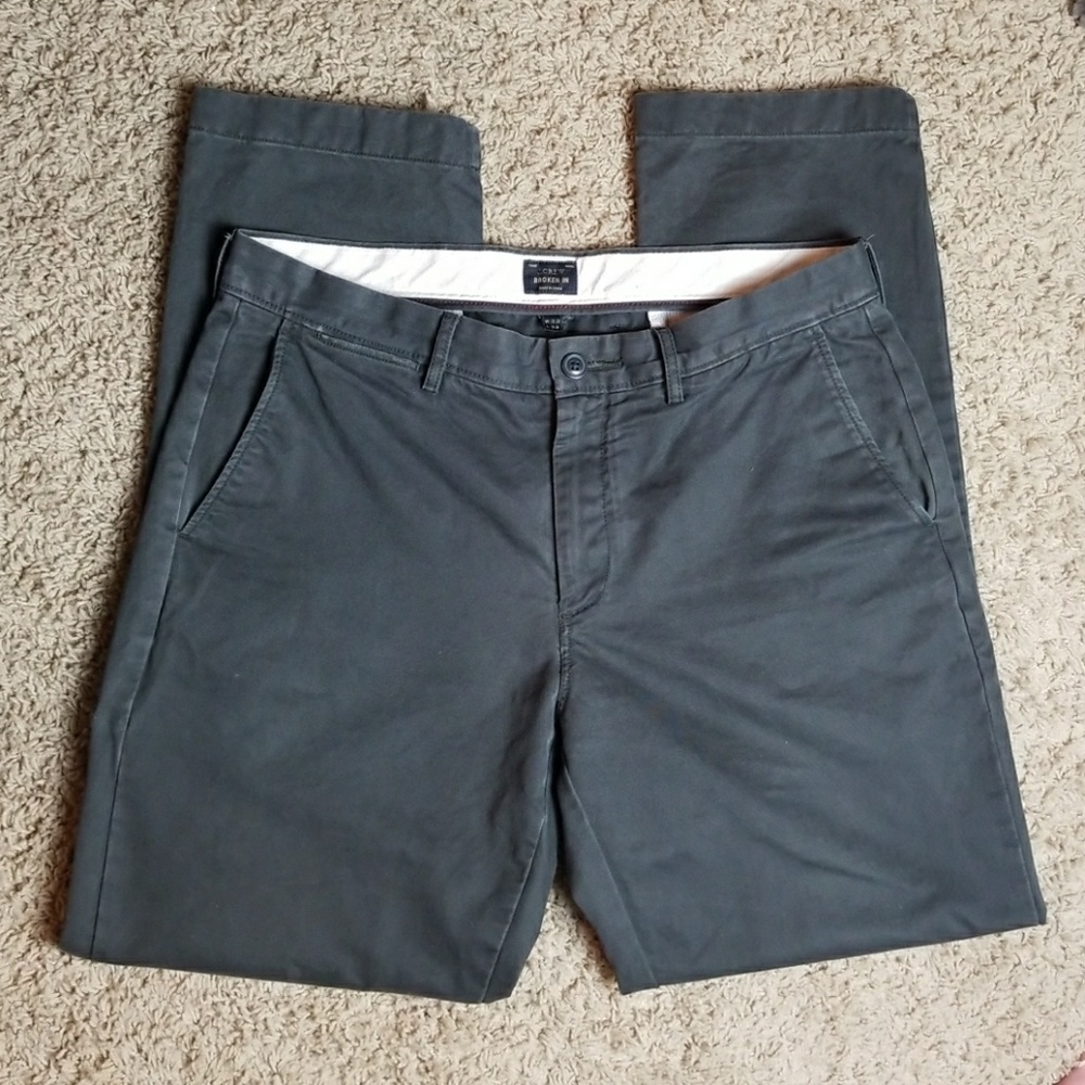 J. Crew grey urban slim broken in pants